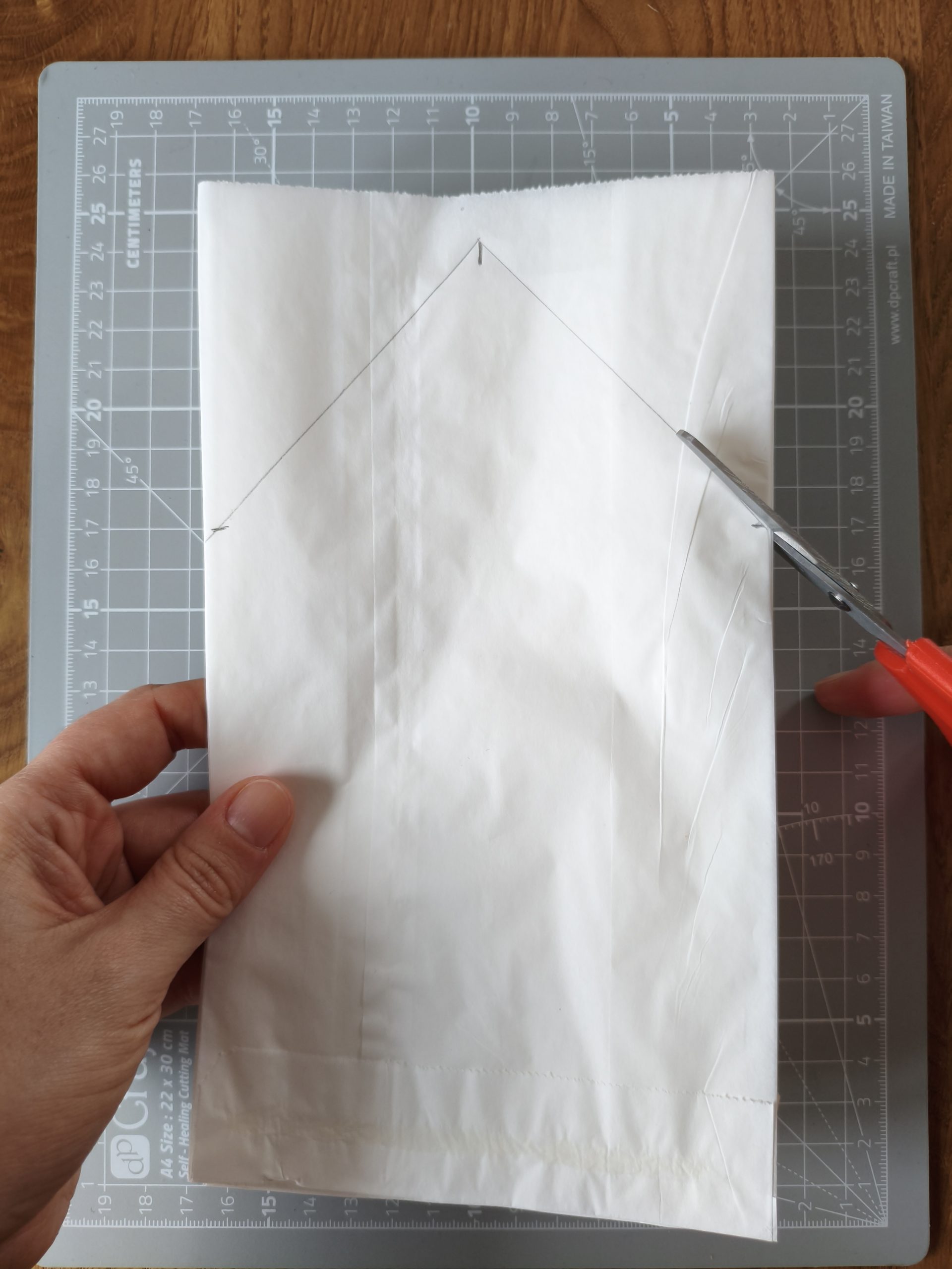 Zdjęcie przedstawiające dłonie z nożyczkami.