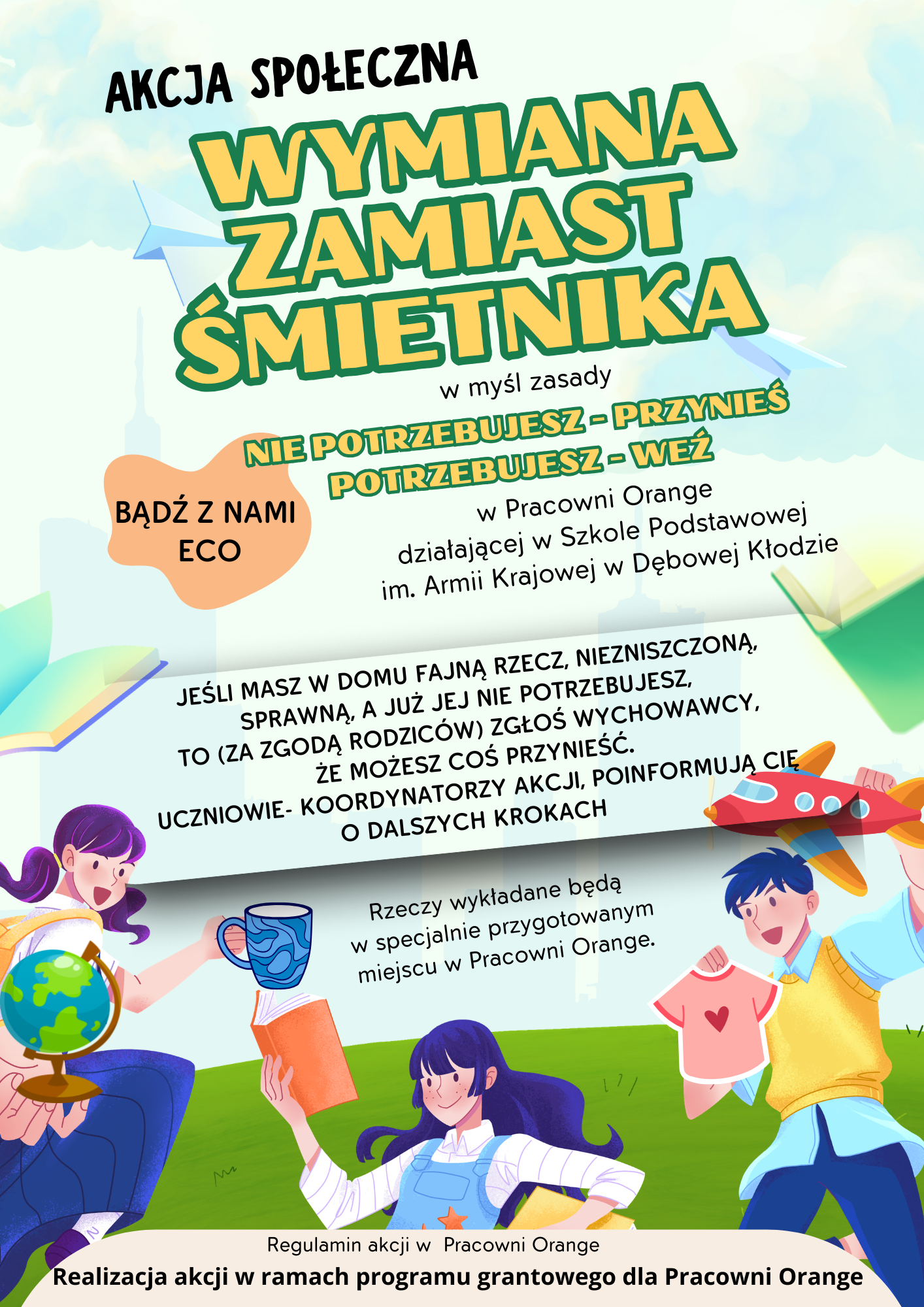 Plakat Akcji społecznej.