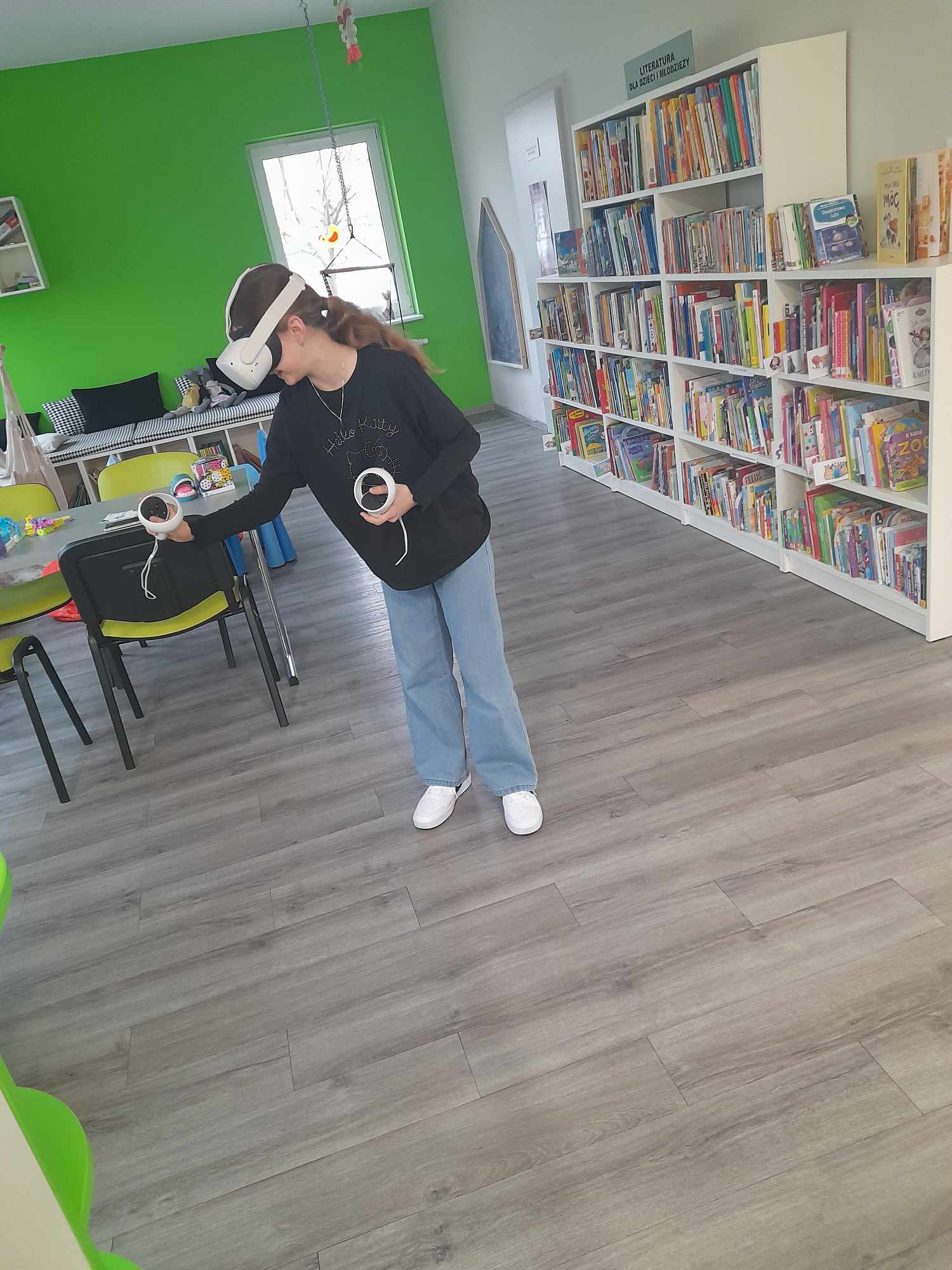 zajęcia z VR przy aplikacji first touch