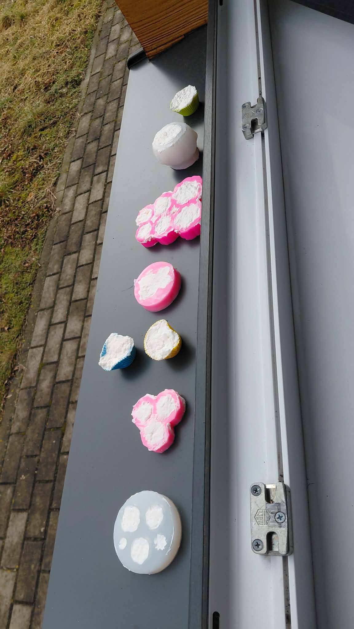 mydło zalane w formy