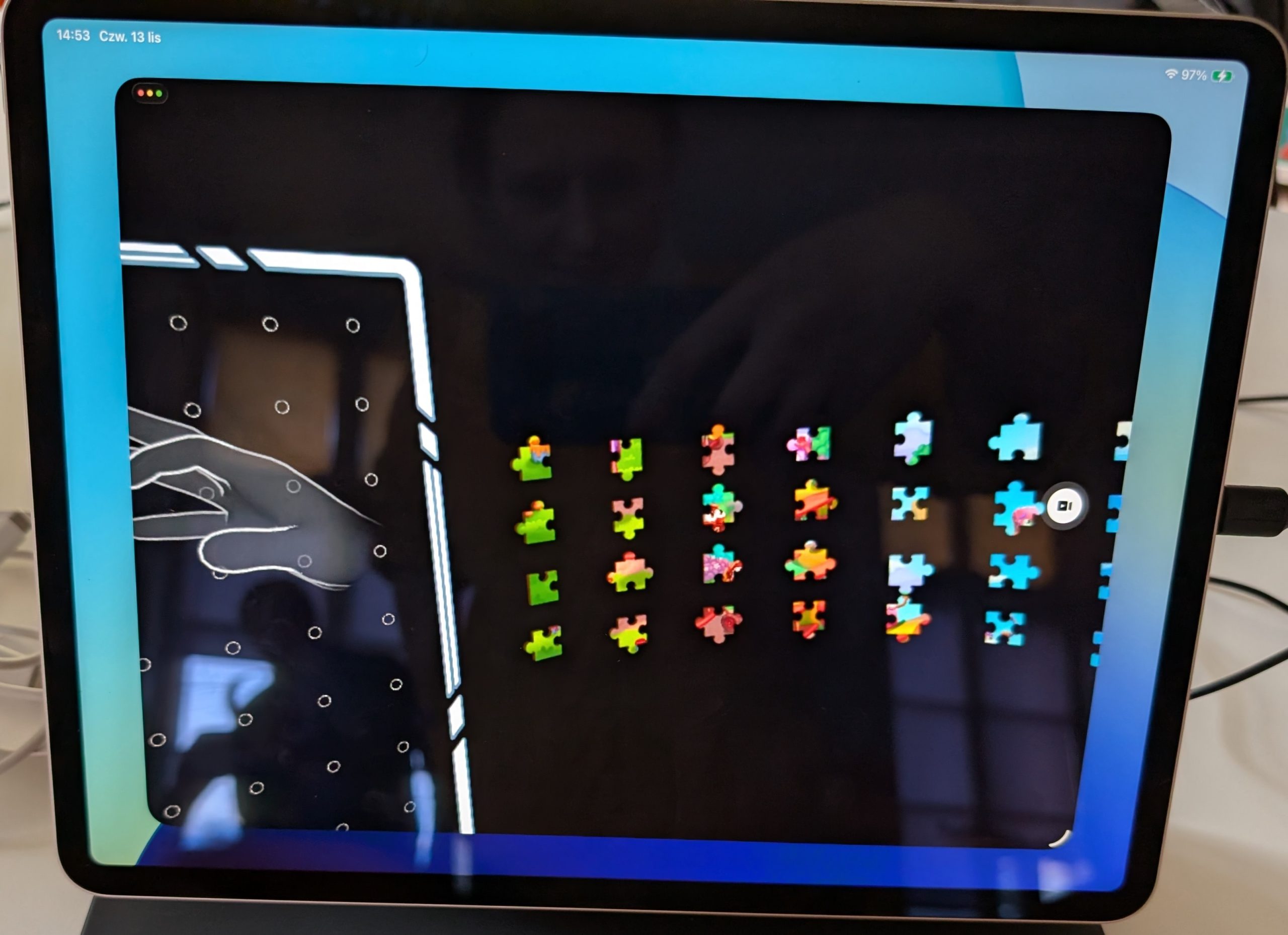 zdjęcie podglądu aplikacji z puzzlami