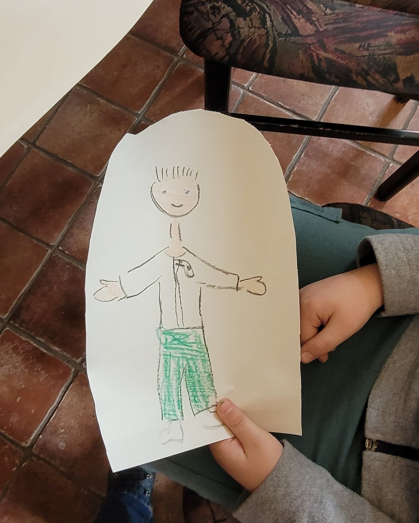 Rysunek na kartce papieru.