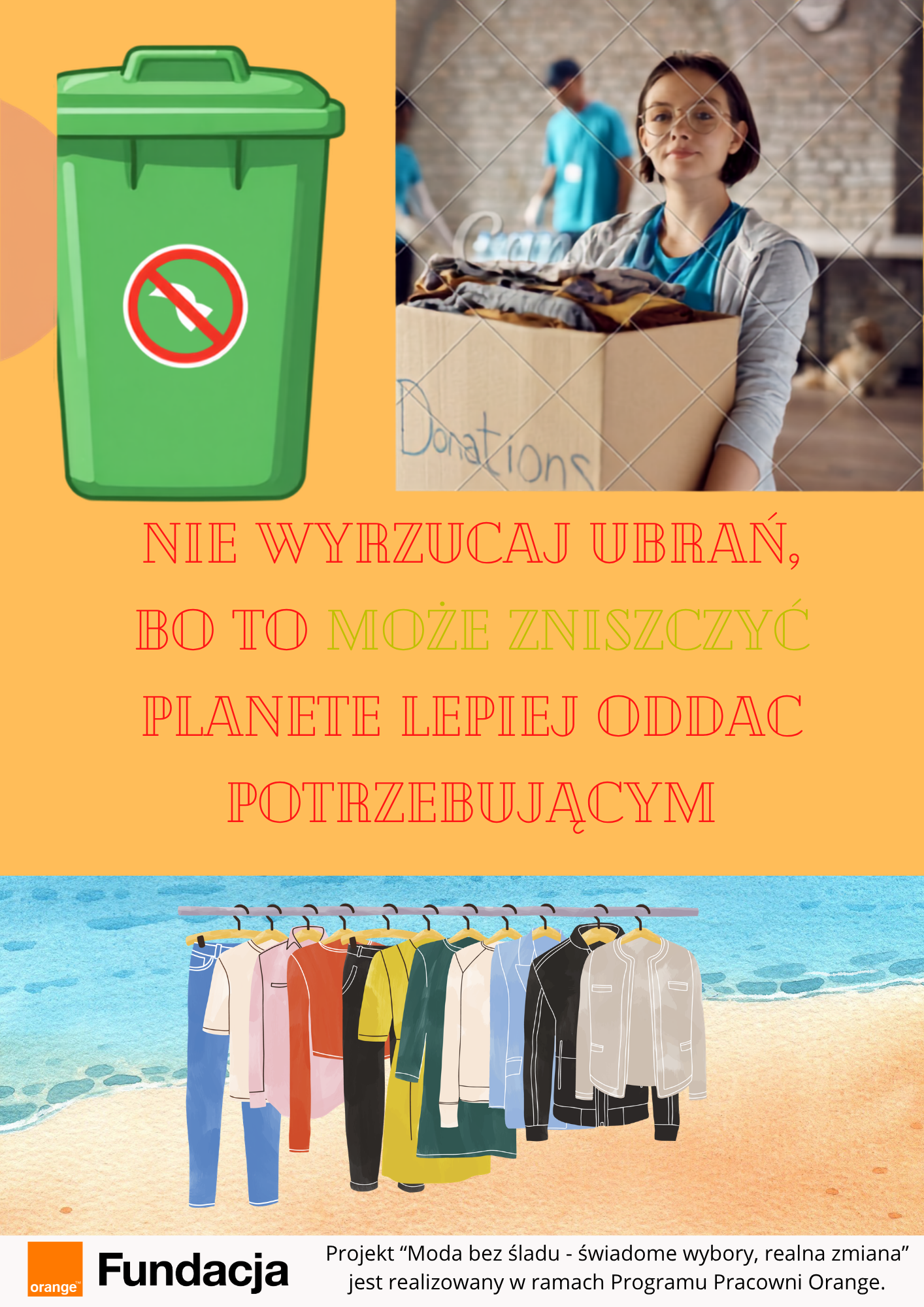 Plakat wykonany przez uczestników warsztatów
