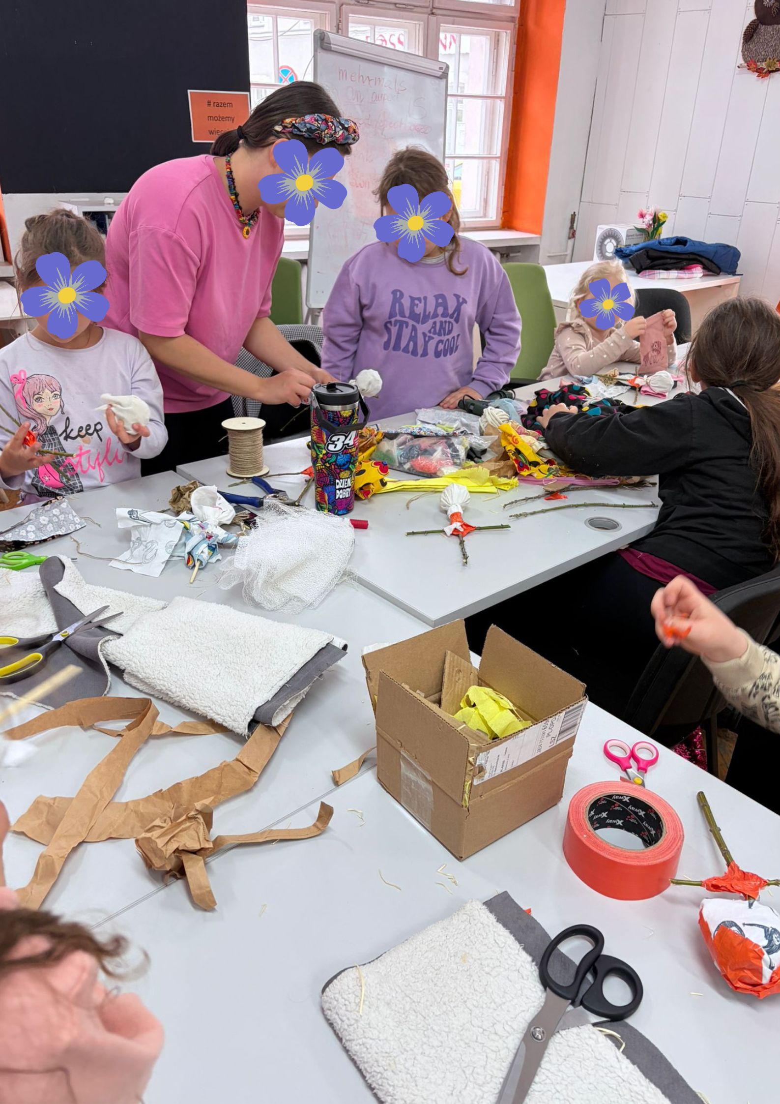 Warsztaty tworzenia Marzanny.