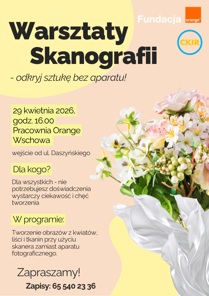 plakat zapraszający na warsztat