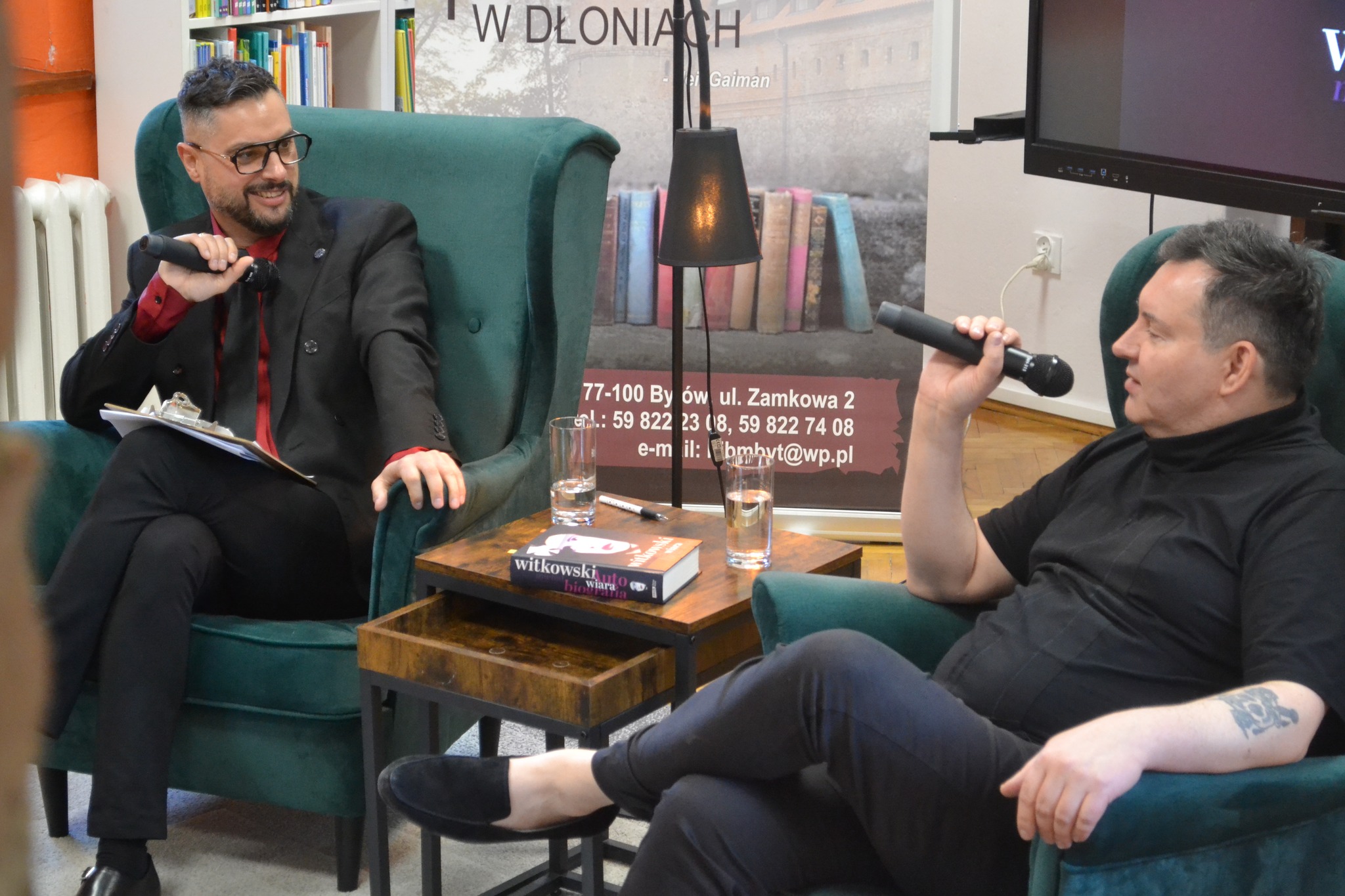 Michał Witkowski i dr Grzegorz Piekarski
