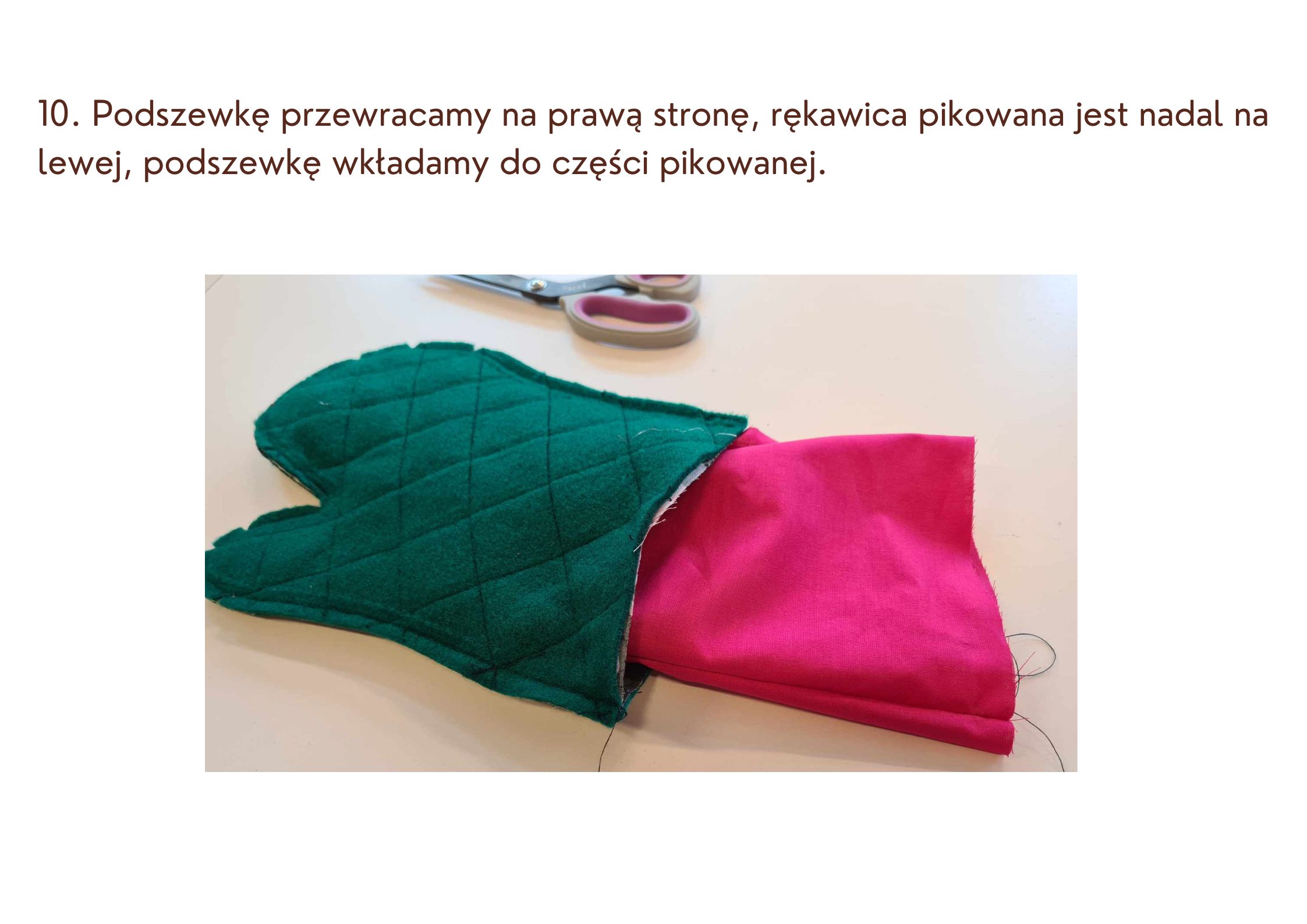 zdjęcie ilustrujące jak postępować z podszewką