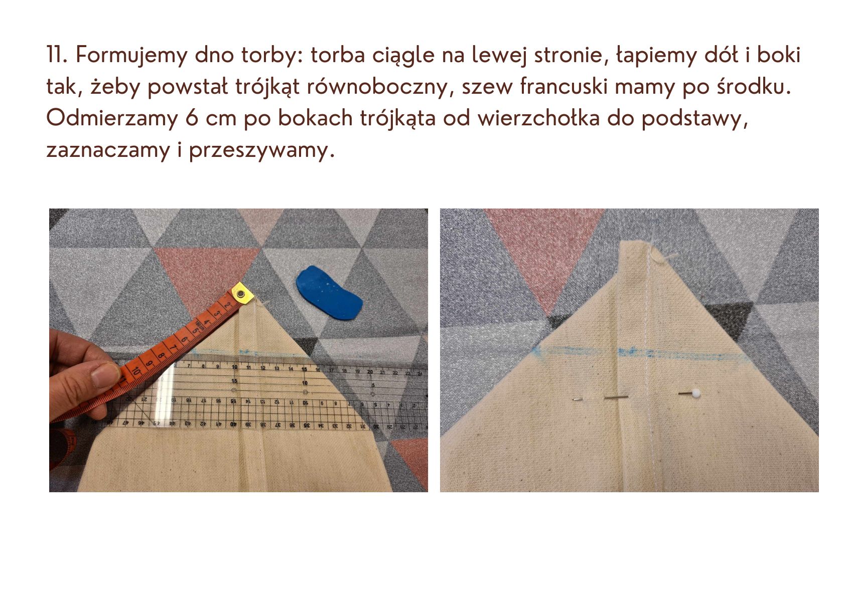 Instrukcja szycia torby krok po kroku
