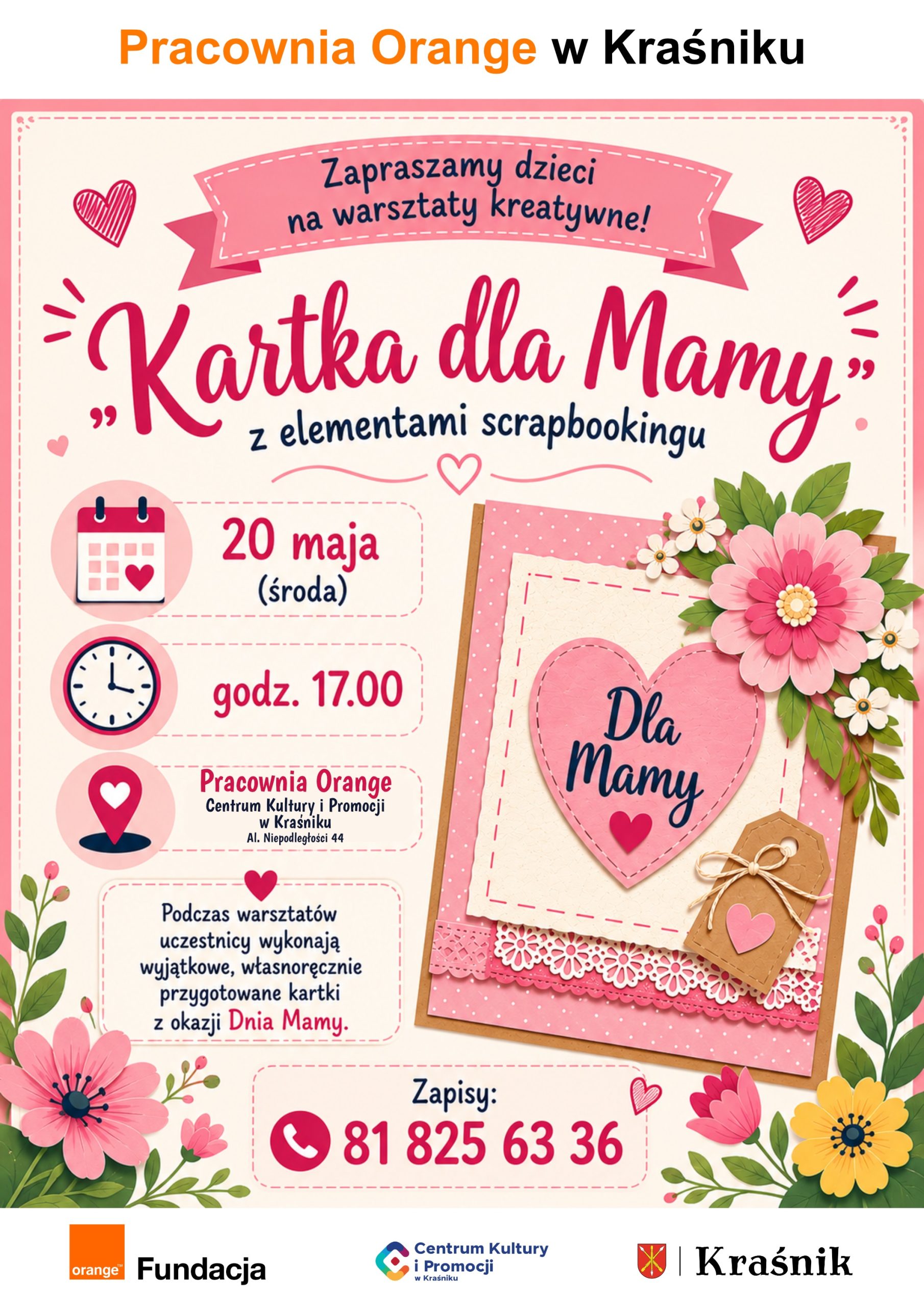plakat zapraszający na warsztat