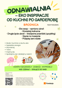 plakat projektu na którym znajduje się tytuł: Odnawialnia