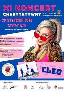 plakat koncertu charytatywnego Cleo