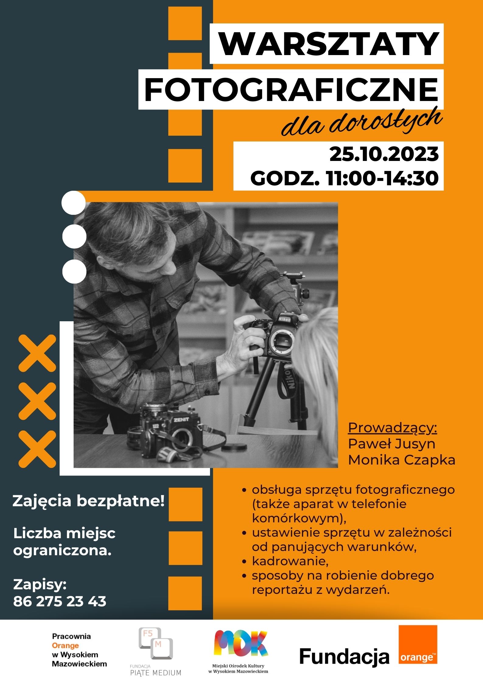 Warsztaty fotograficzne - plakat