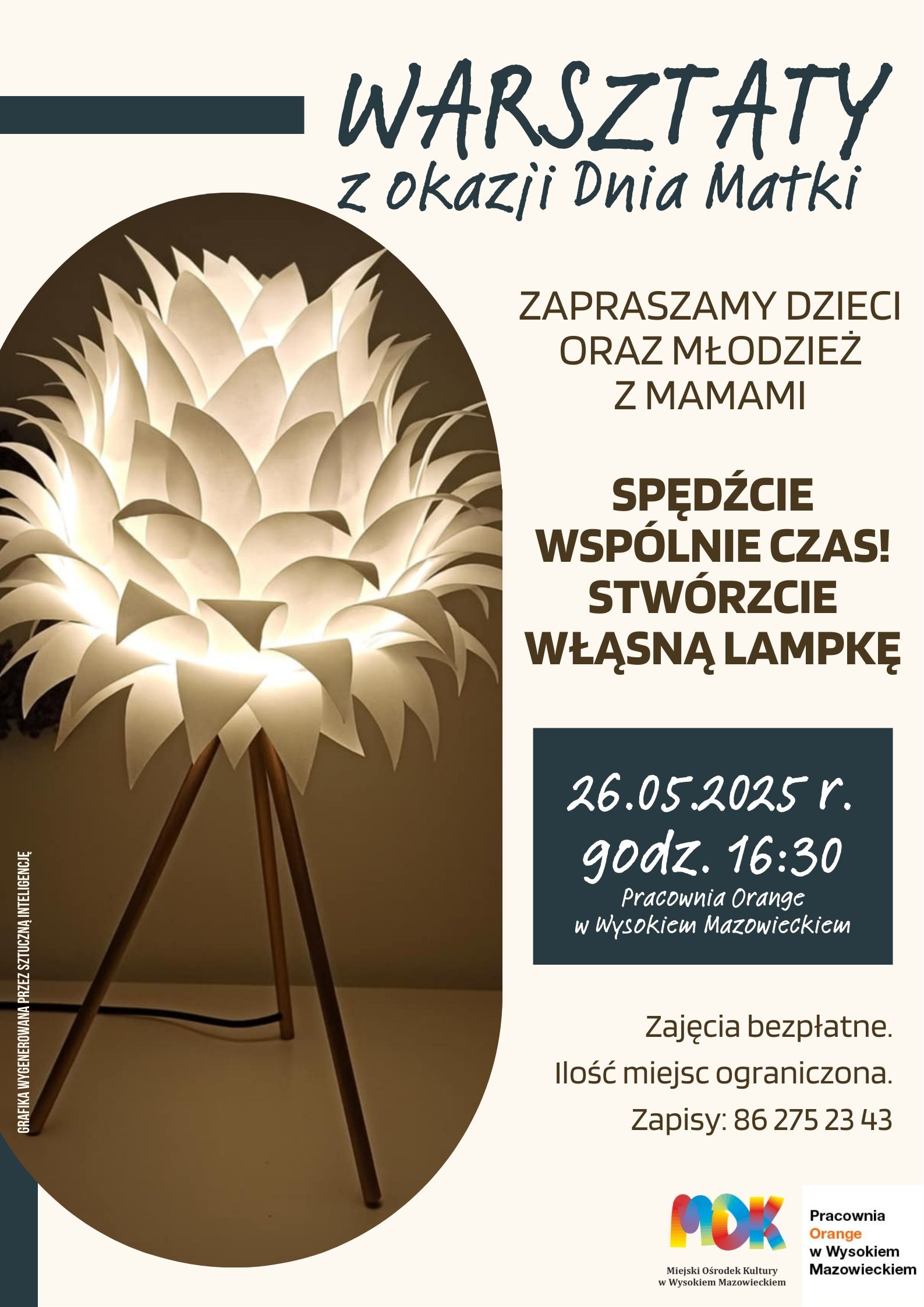 warsztaty lampki - plakat