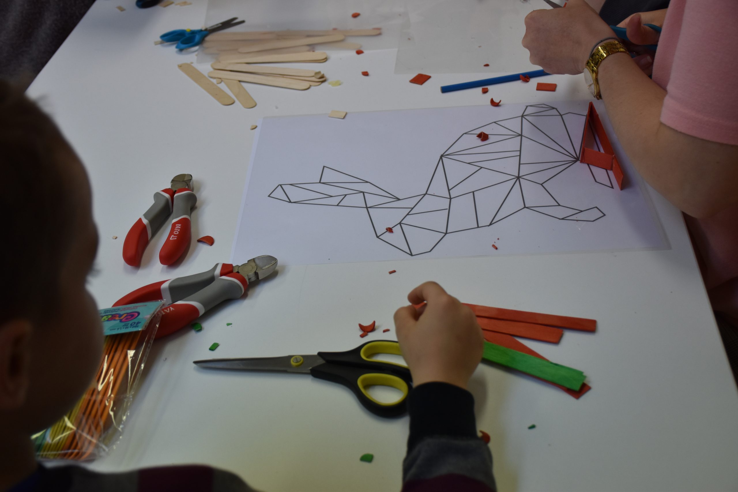 materiały do wykonania zająca