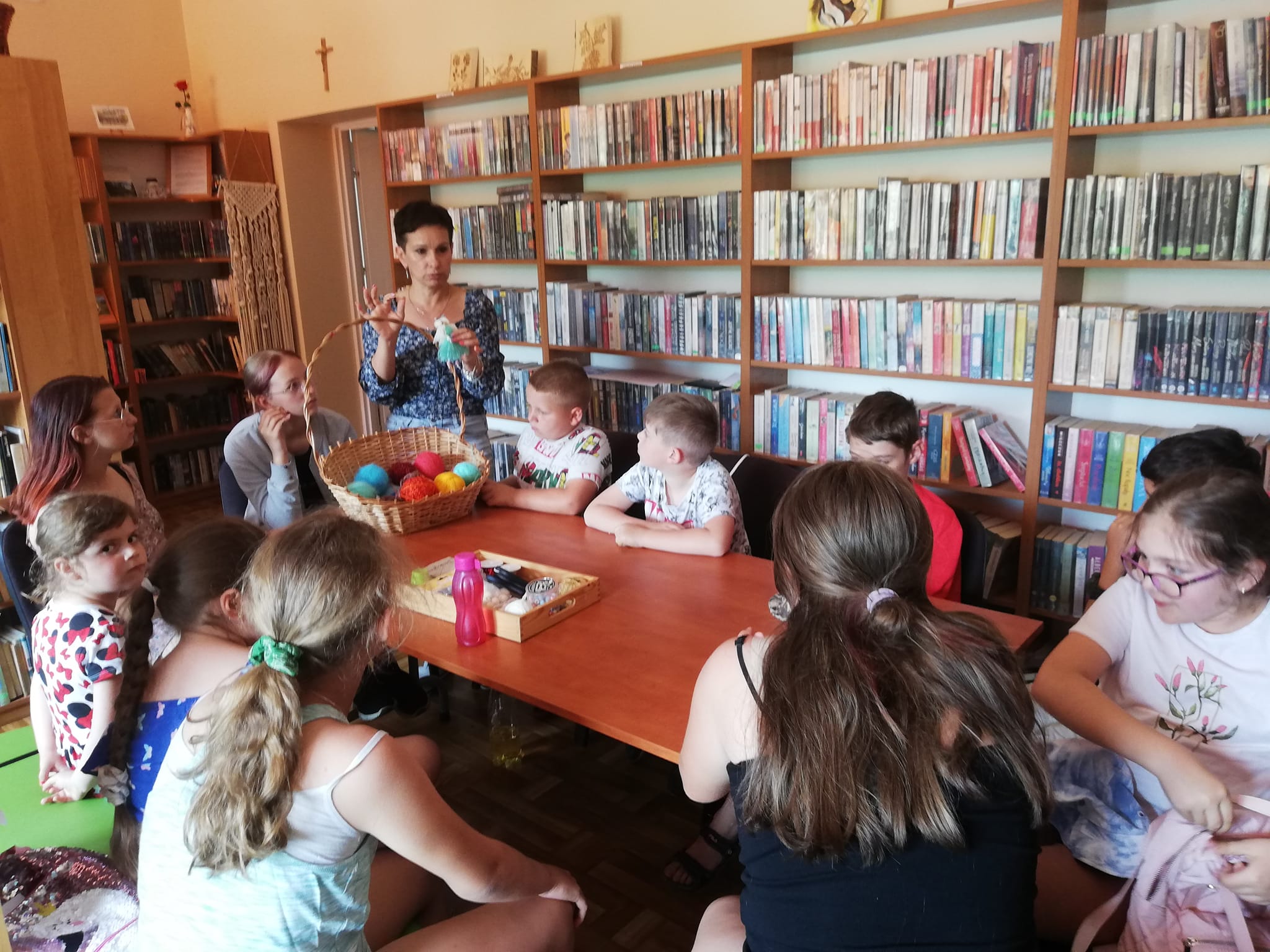 grupa warsztatowa na zajęciach