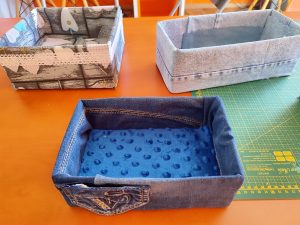 organizery z jeansu