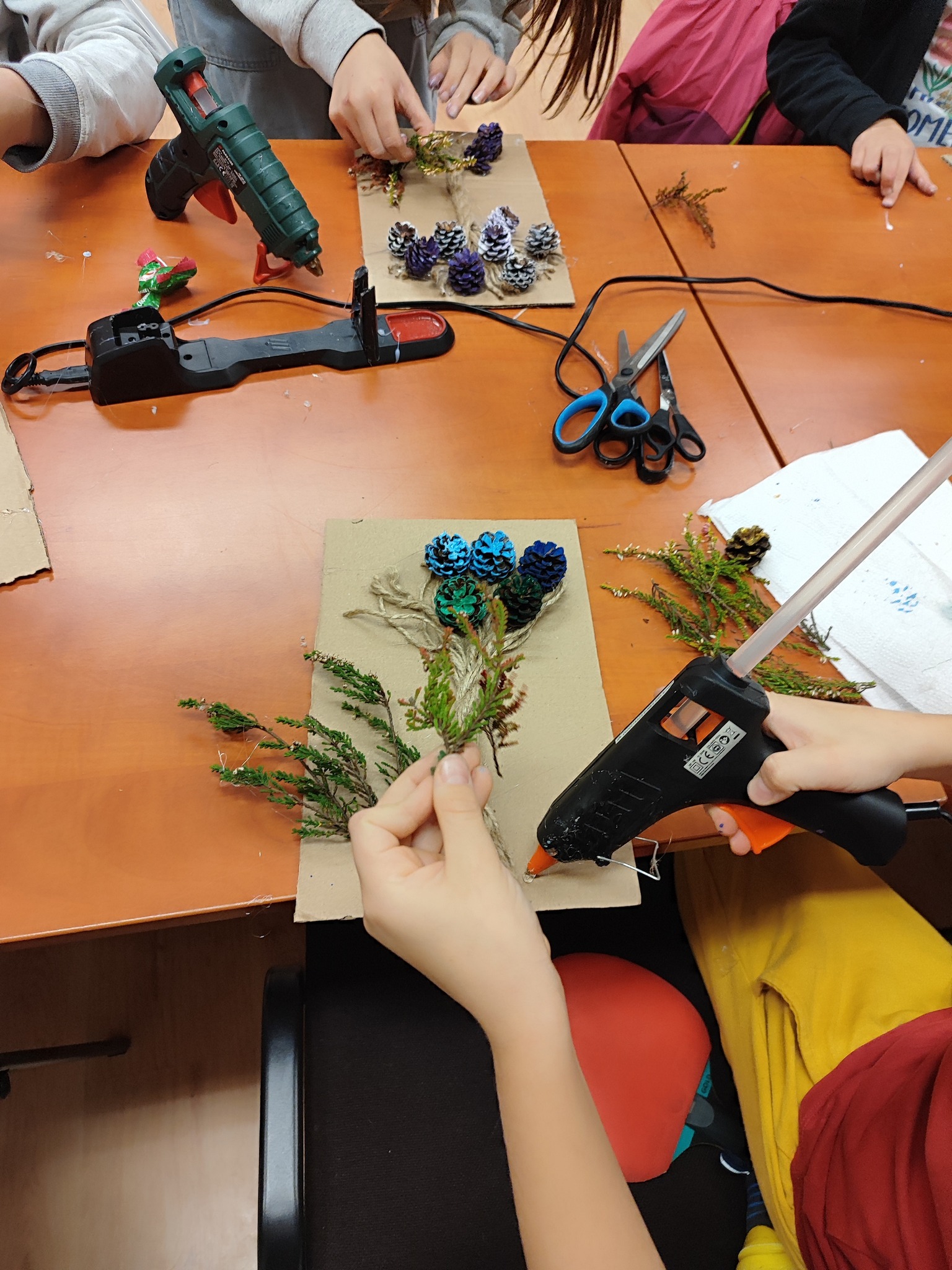 przyklejamy elementy obrazka