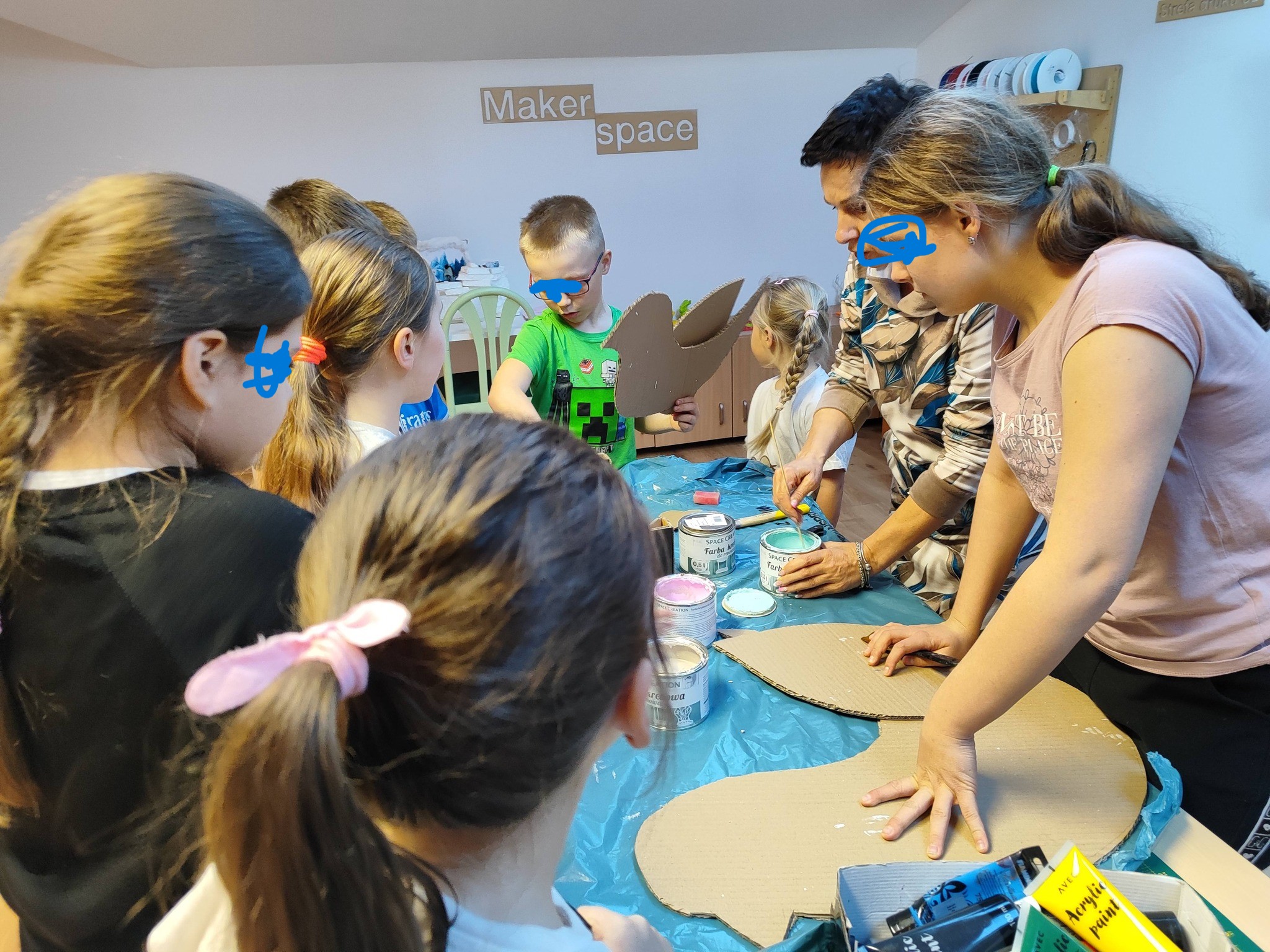 gruoa warsztatowa przy realizacji wyzwania