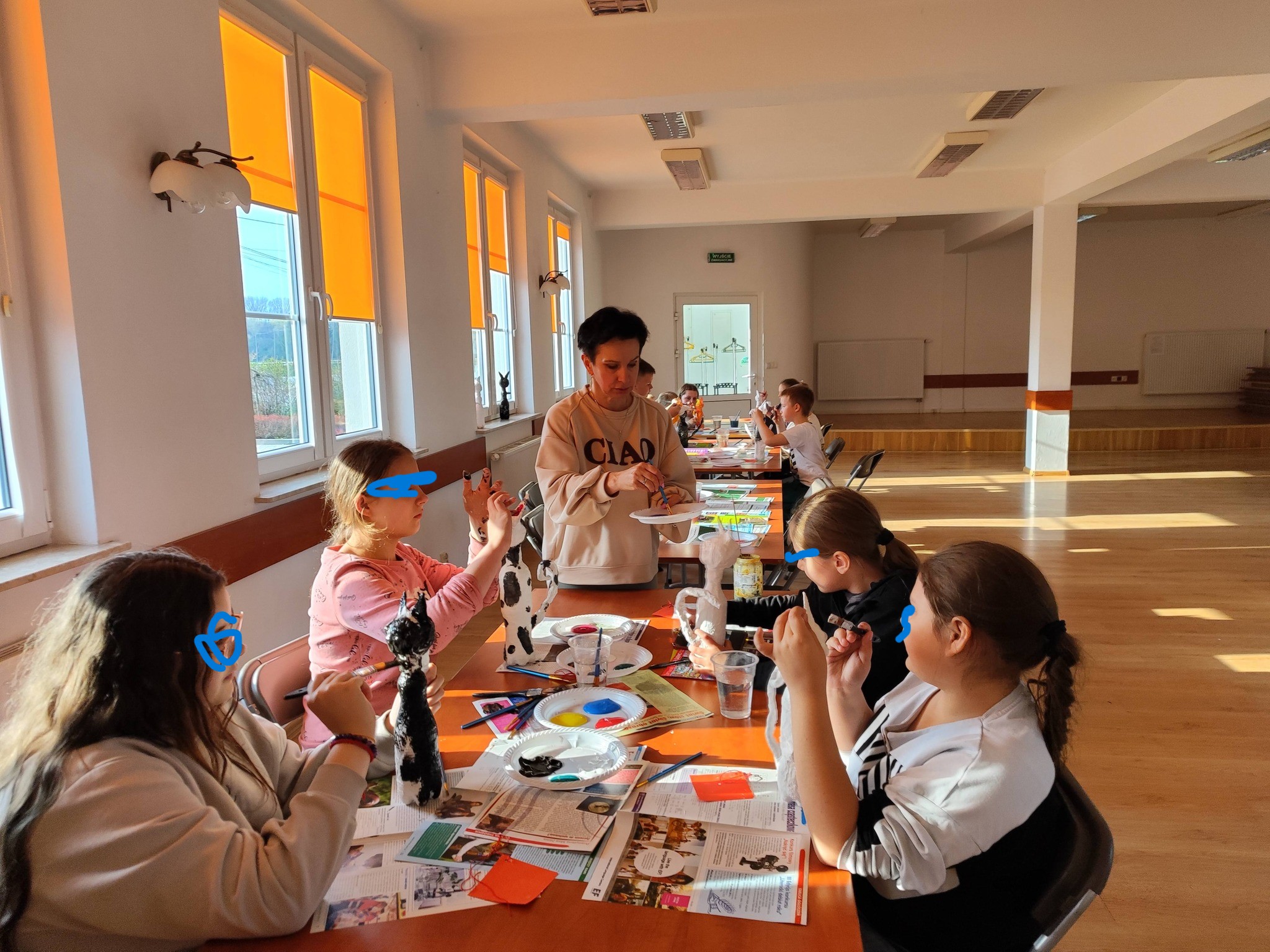 malujemy upcyklingowe koty