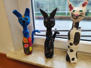 upcyklingowe koty nabrały barw