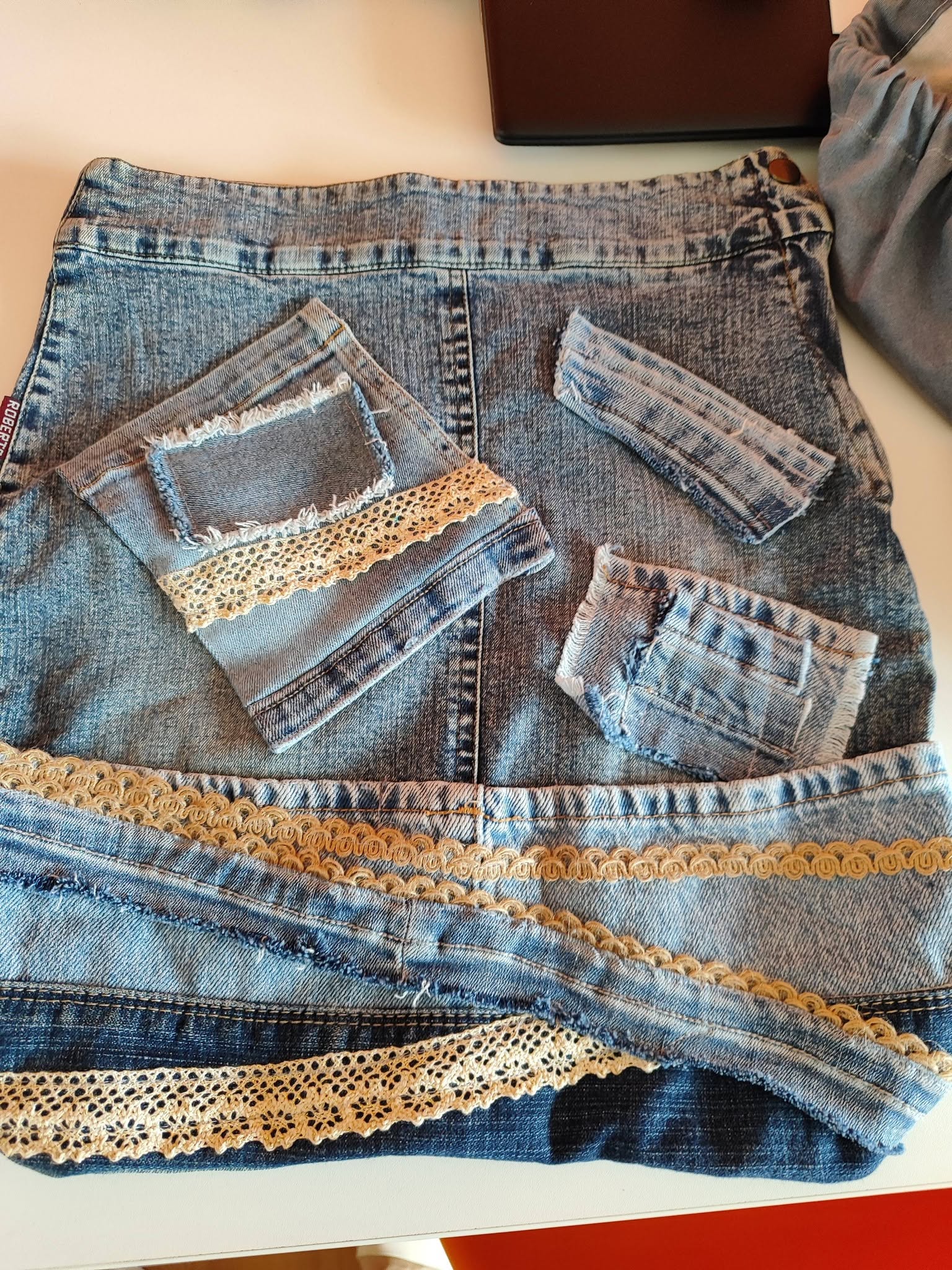 Torba jeansowa , patchwork inaczej