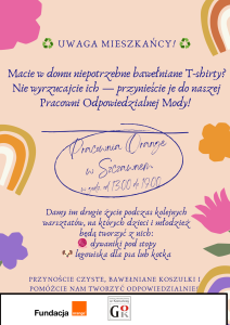 Zbiórka odzieży bawełnianej- plakat
