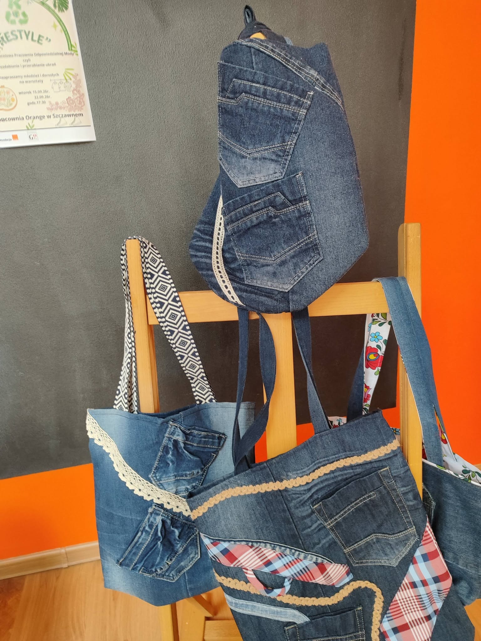torby ze starych jeansów