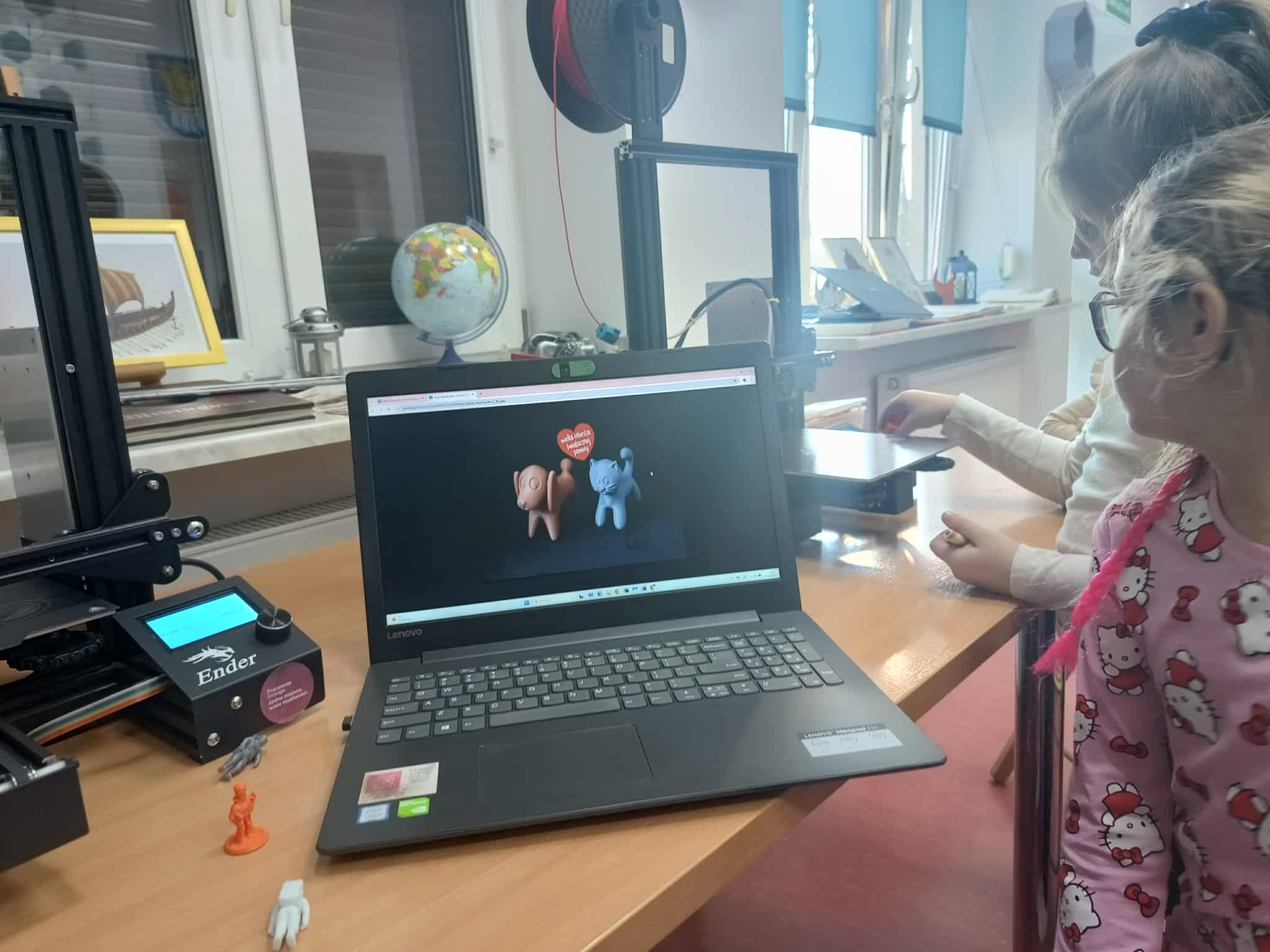 przykład stworzonego w programie modelu do druku