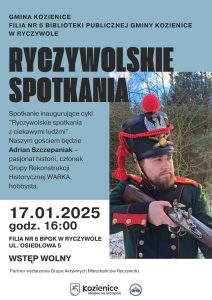 Plakat na wydarzenie pn"Ryczywolskie spotkania"