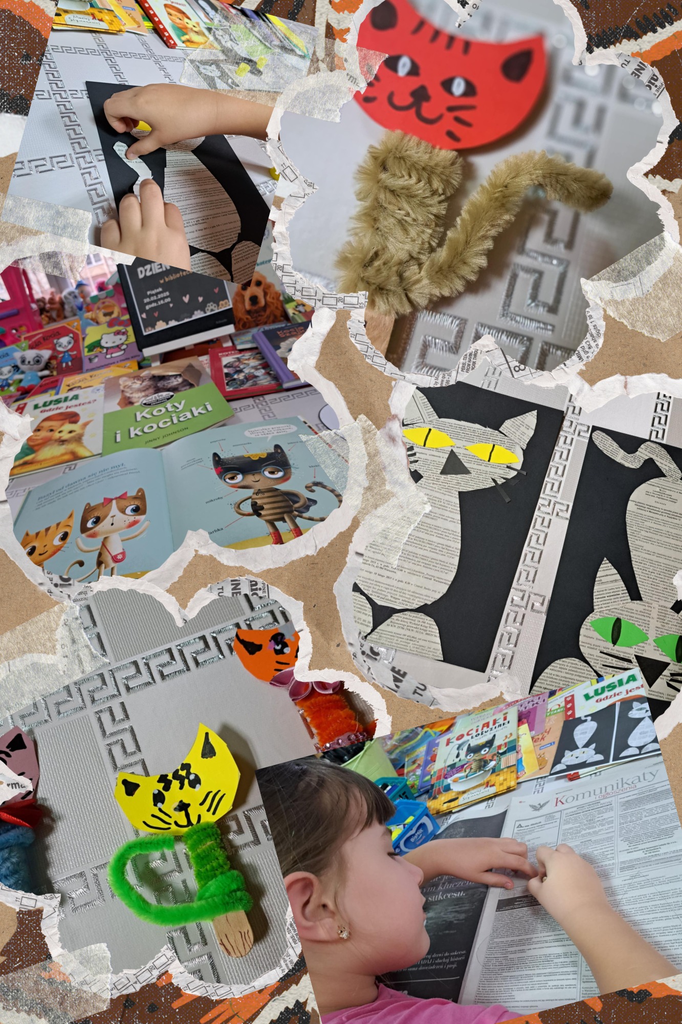 Kolaż ze zdjęć z Dnia Kota