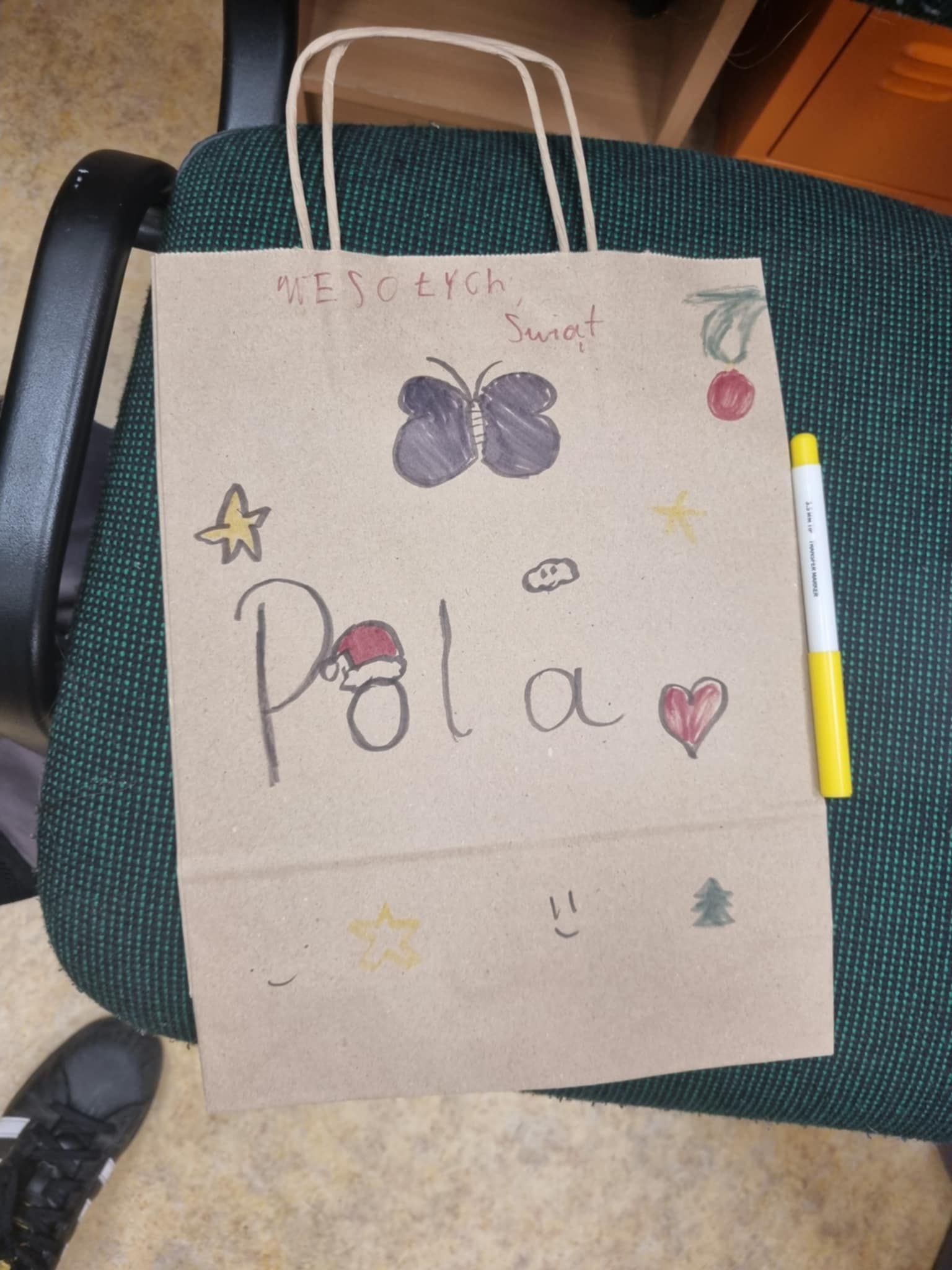 zdjęcie gotowej torby prezentowej handmade