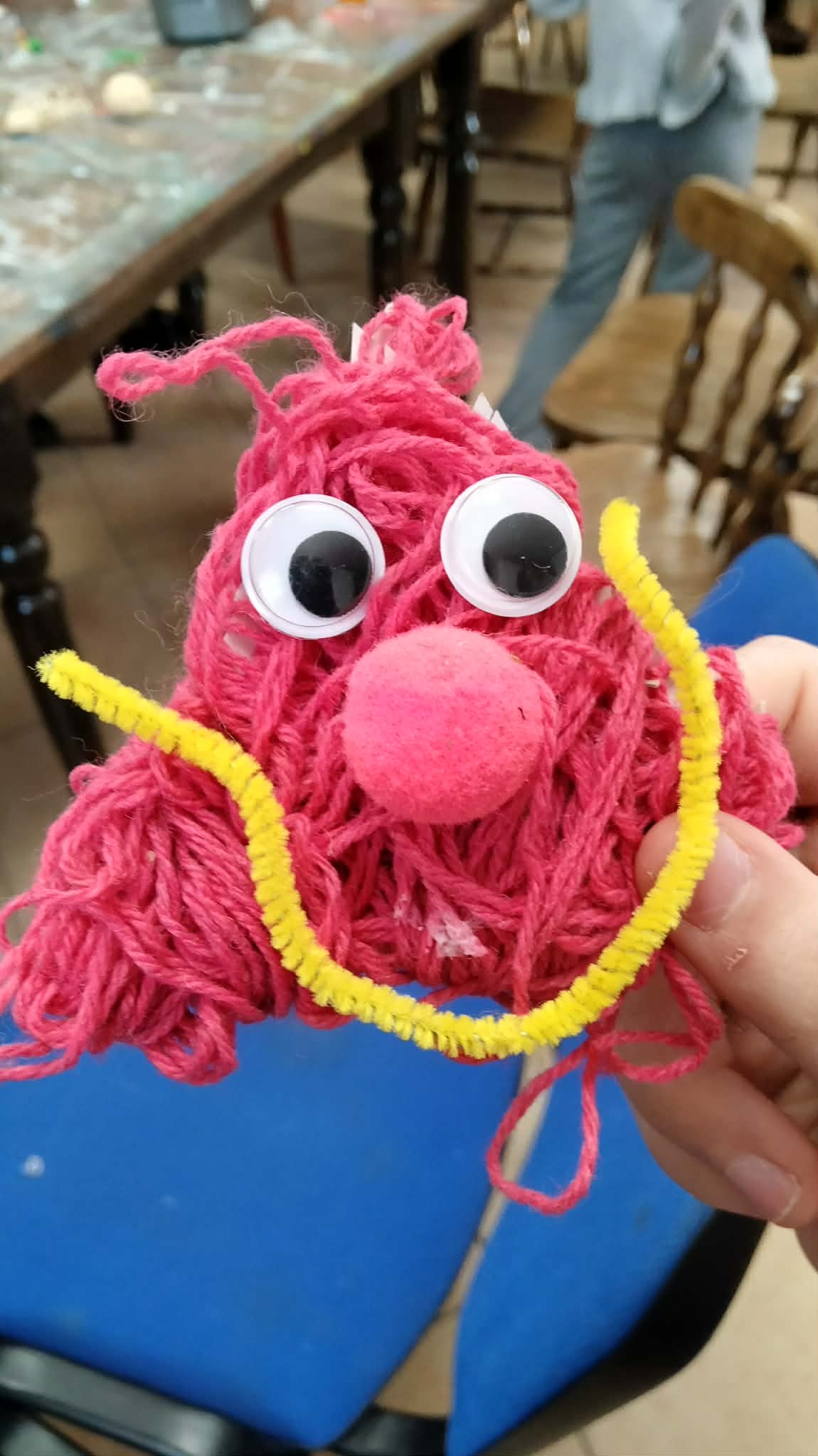 Zwierzątko stworzone podczas warsztatów.