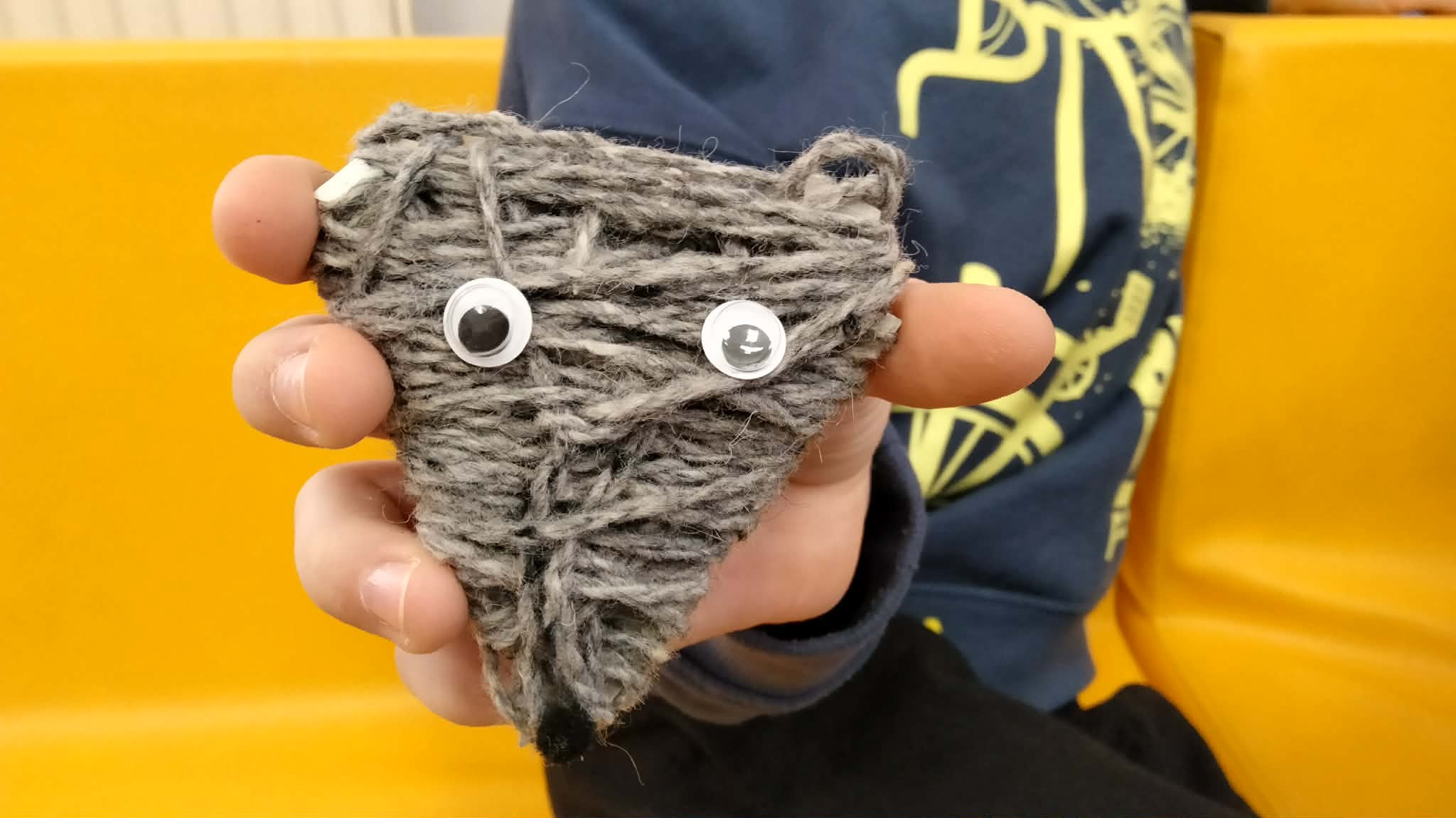 Zwierzątko stworzone podczas warsztatów.