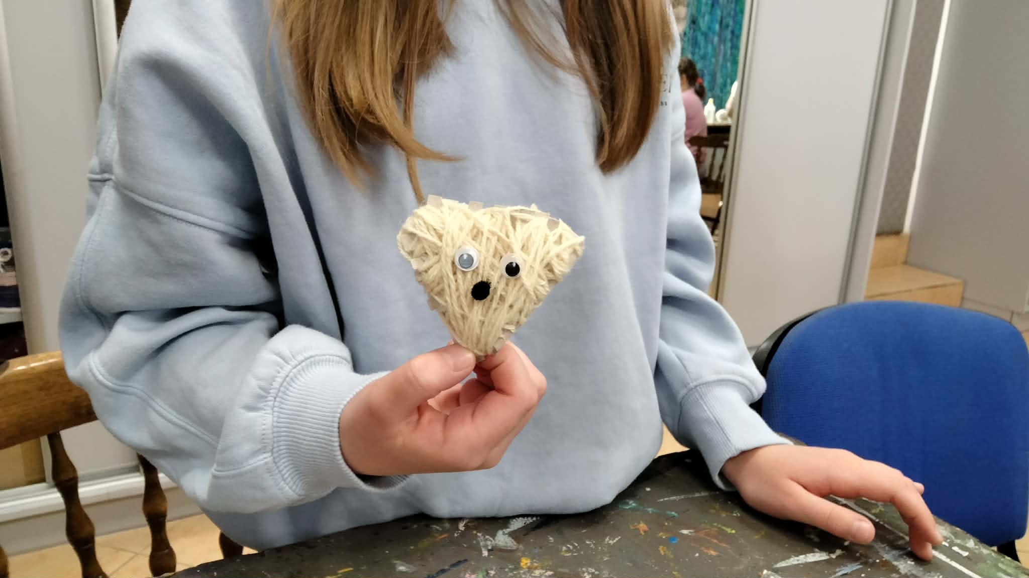 Zwierzątko stworzone podczas warsztatów.