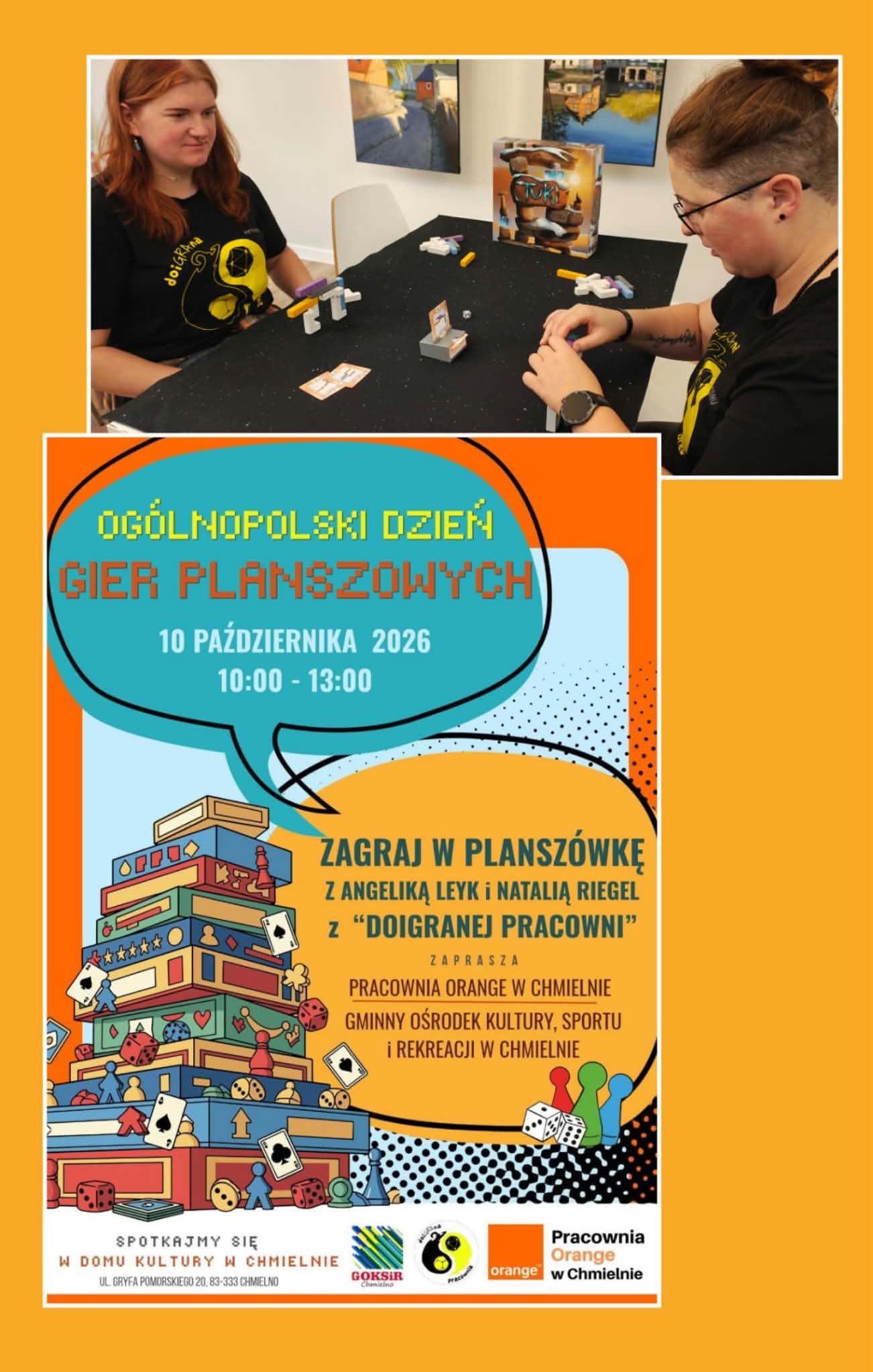 dwie osoby grające w grę planszową