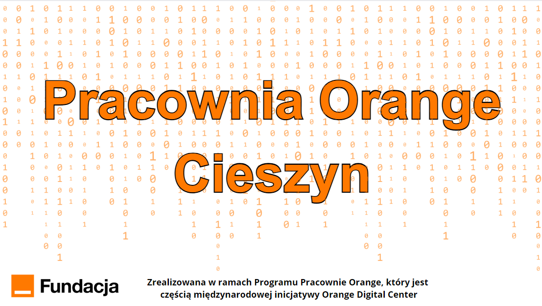 Grafika z napisem " Pracownia Orange Cieszyn"